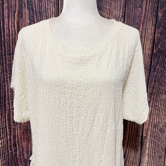 FREE PEOPLE Small New w Tags !! White Marni Tiered Tunic or, mini dress or Cover - Picture 2 of 12